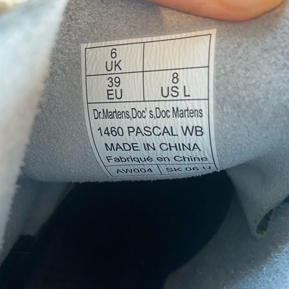 Dr. Martens Black Floral Combat Boots - Picture 6 of 8